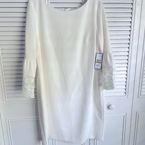 White Jessica Howard Dress, Size 14P